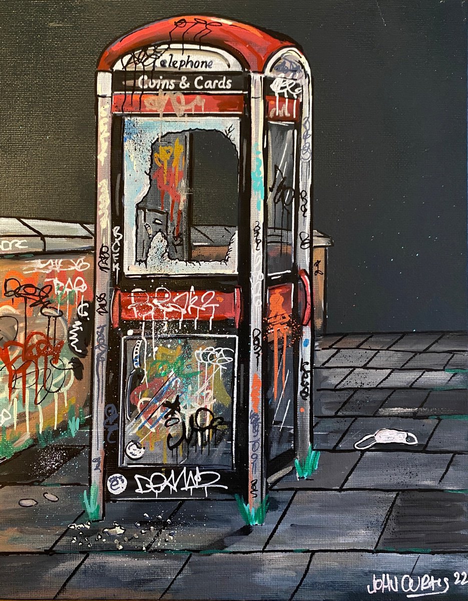 Painting , Out Of Order By John Curtis, 9 X 12, Artwork For Sale On Artfinder