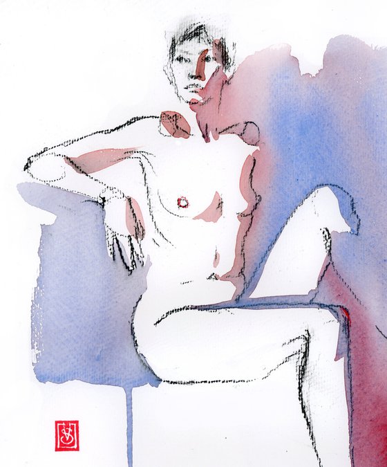 Nude life drawing 076