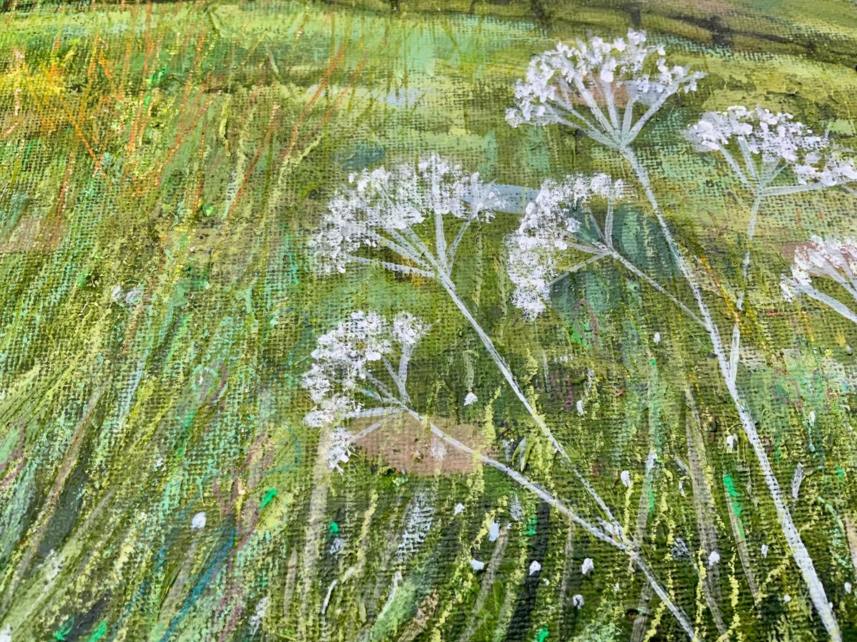 Impressionistic Landscape Acrylic Painting By Janice Macdougall, 12 X 12, Moorland Views, Original Artwork