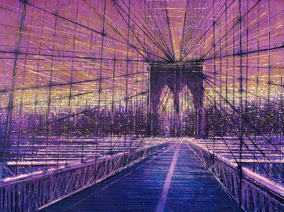 Brooklyn Bridge, New York, At Last Light