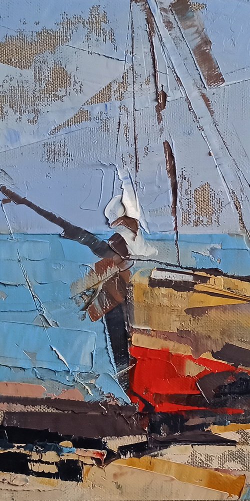 Series FISHING BOATS #3 by Volodymyr Glukhomanyuk