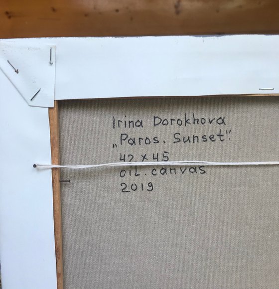 "Paros. Sunset."2019,42-45