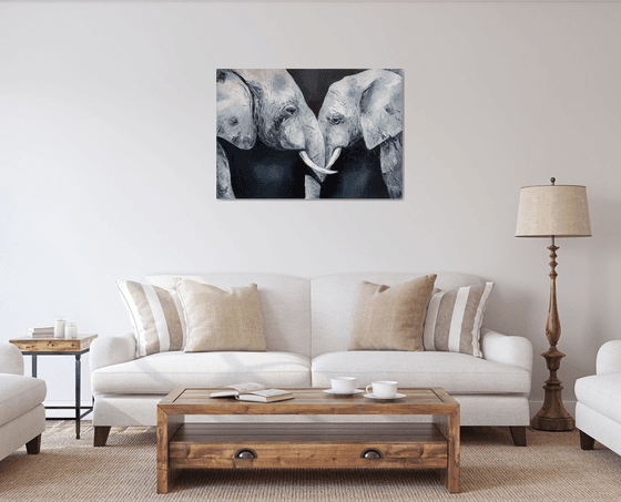 Enamored elephants