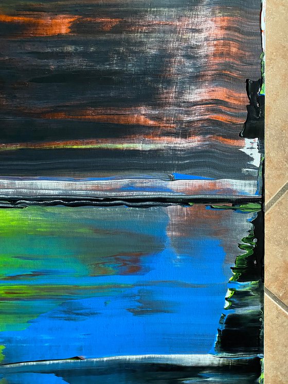 "Why Don't You Make Us" - Save As A Series - Original PMS Abstract Acrylic Painting Diptych on Hand-Stretched Canvas - 48" x 36"