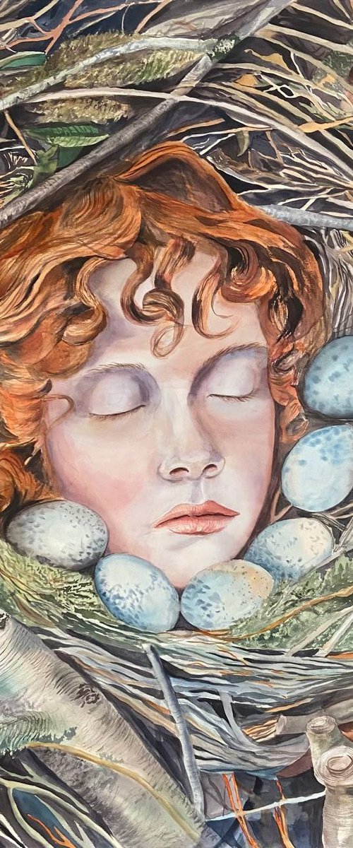 Daydreaming (120x120 cm) by Jenny (Evgeniya) Andreeva