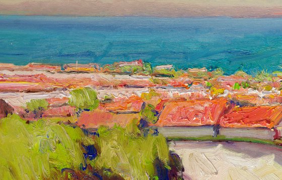 Homes and Ocean. California