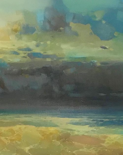 Ocean Breeze, Original oil painting, Handmade artwork, One of a kind by Vahe Yeremyan