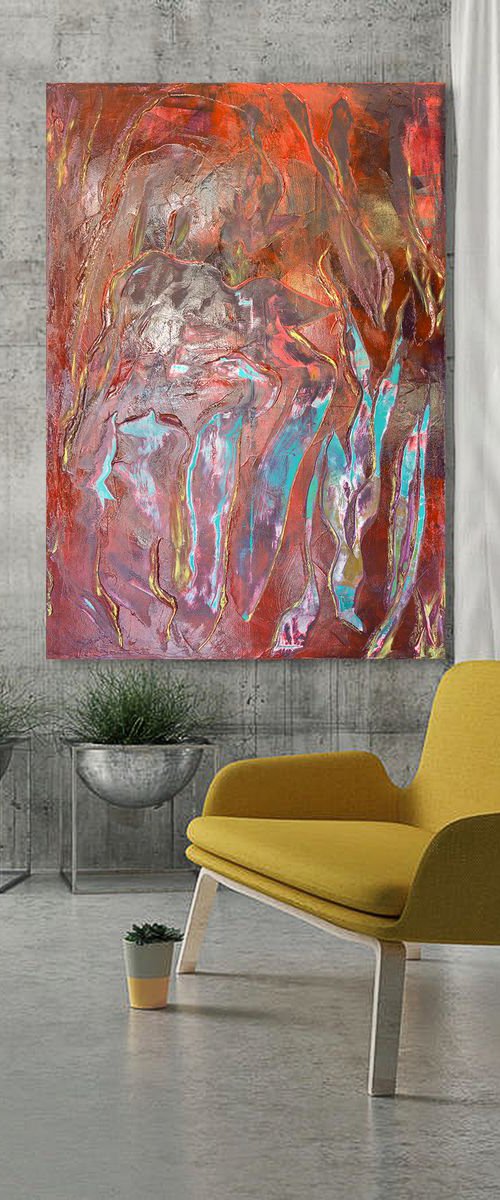 Sound of Silence -160x110 cm- XL painting by Cornelia Petrea