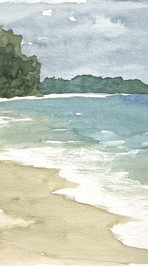 Tropical Beach by Michael Richards
