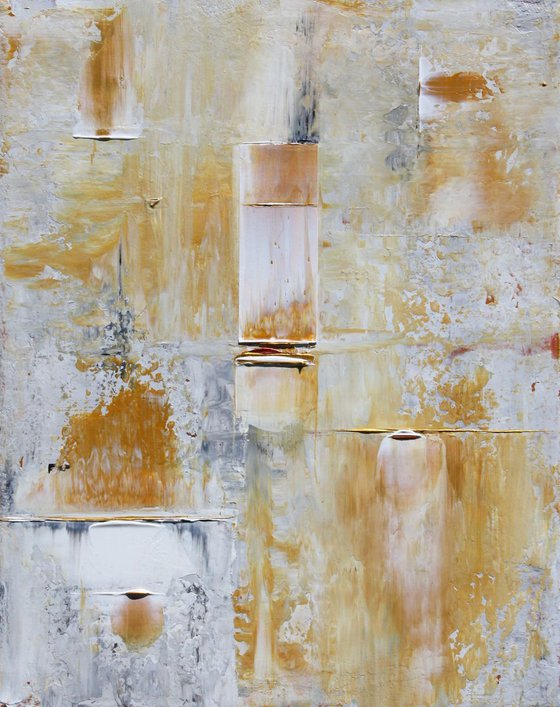 Ochre Gold Abstract Concept