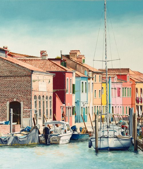 Venise Burano by Roger Bailleul