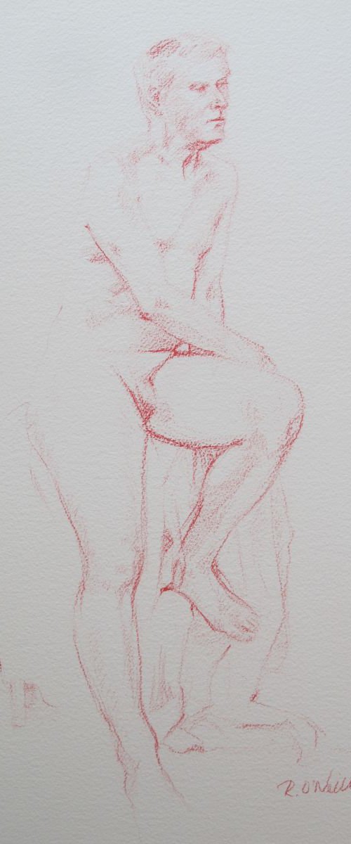 seated male nude by Rory O’Neill