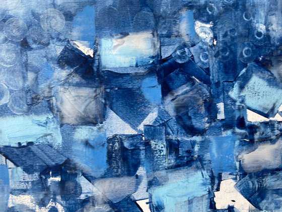 Abstraction in Blue and White