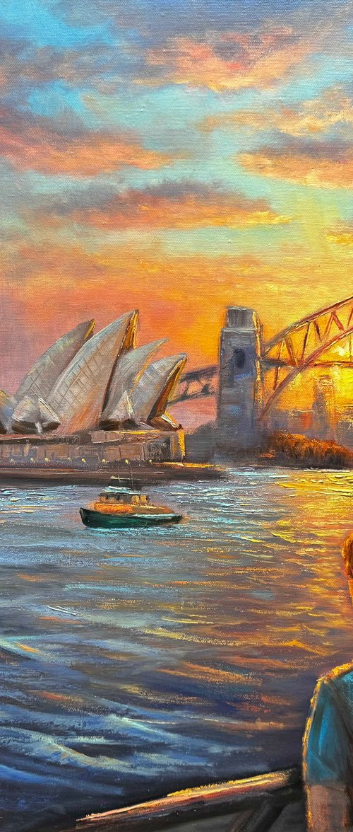 Sydney Harbour Dreams Painting by Christopher Vidal