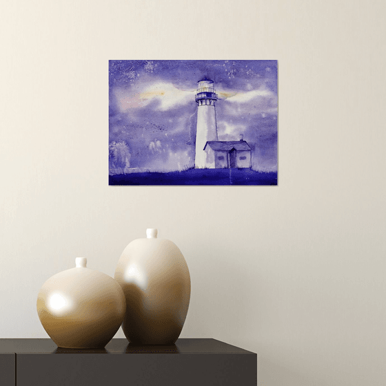 Lighthouse painting