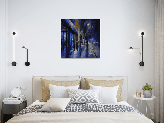 Blue Rain and Midnight Walk