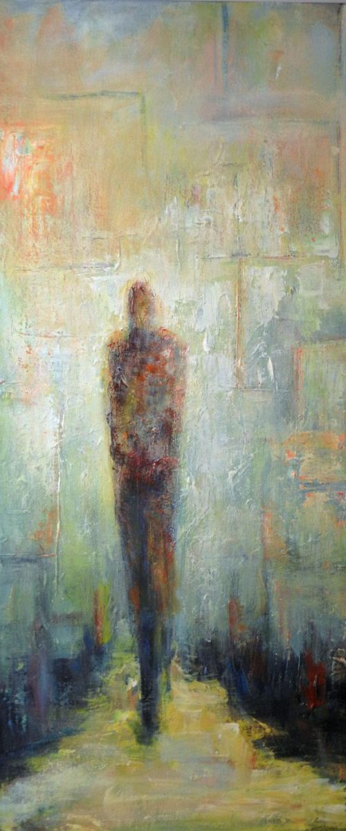 Man In The Maze - 36x24 by BenWill