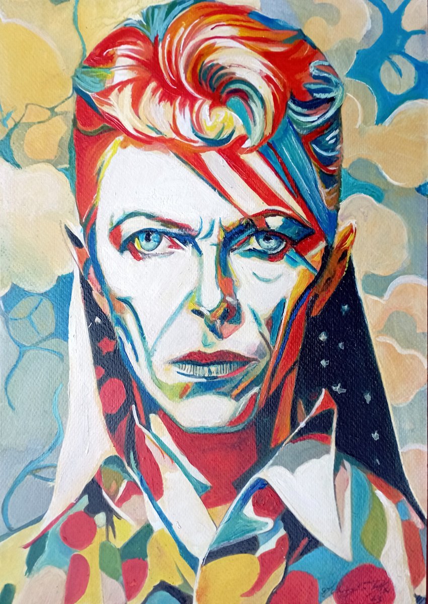 Ziggy Stardust By Maurizio Puglisi, 8 X 11, Artwork For Sale On Artfinder