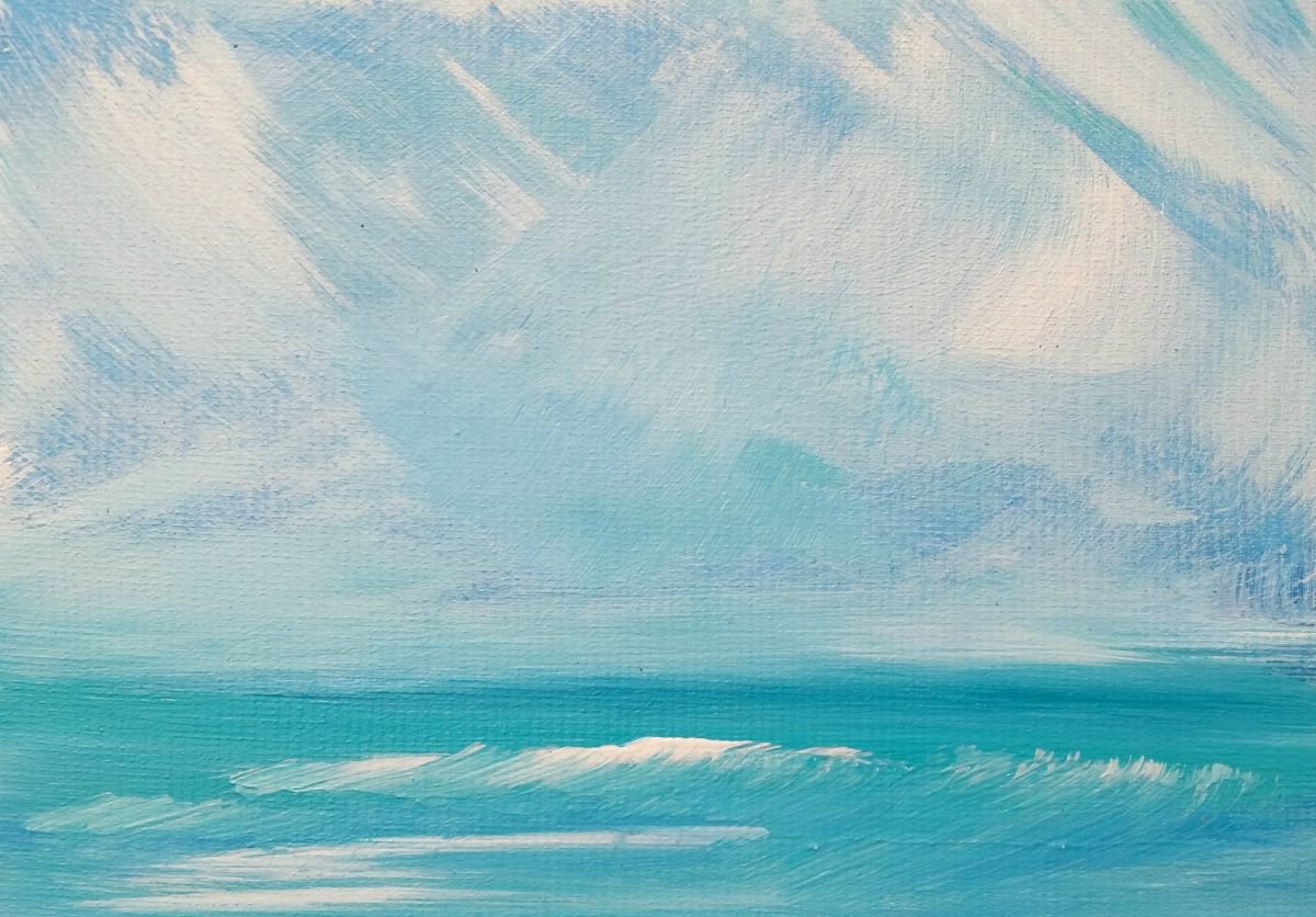 Seascape 3S Seascape, Modern Art Office Decor Home (2016) Acrylic