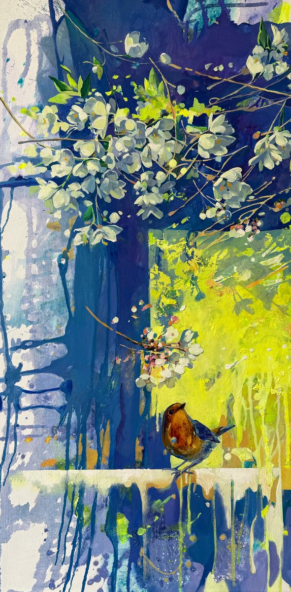Spring Again. Blossom By Natalia Yampolskaia, 20 X 39, Artwork For Sale On Artfinder