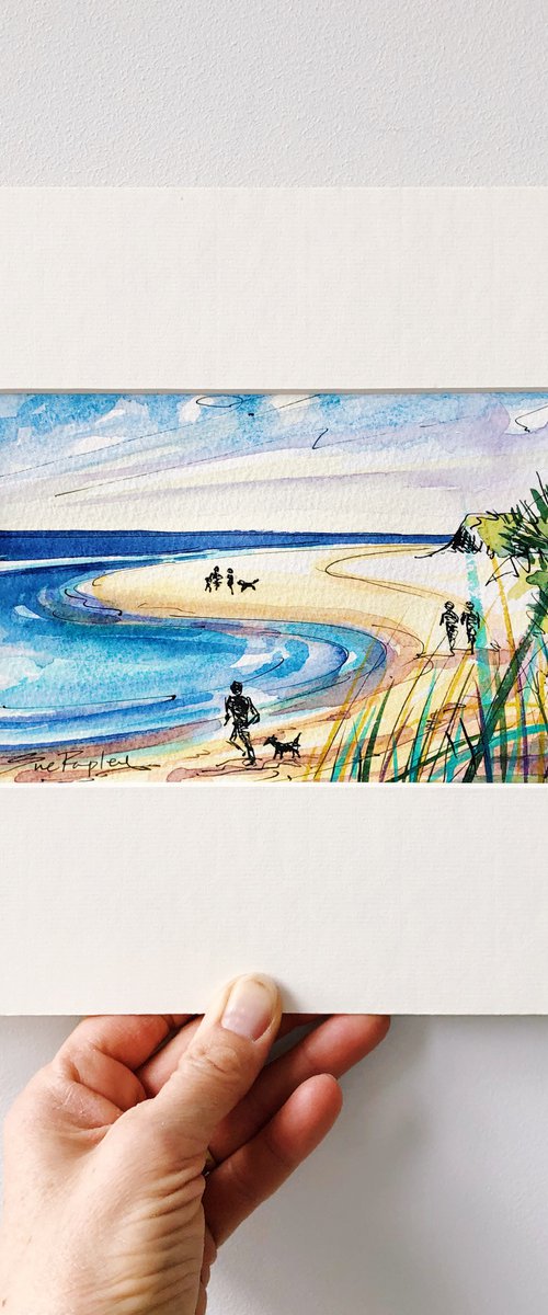 Beach Walkers II by Sue Rapley