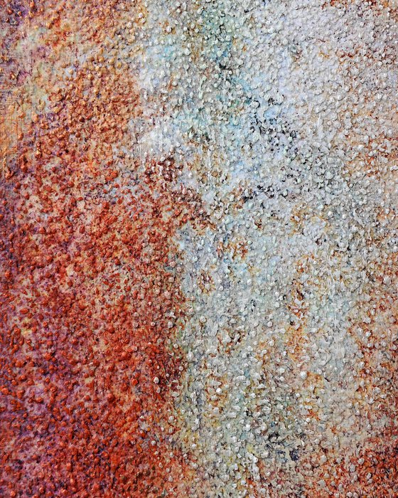 Sage green and rusty orange