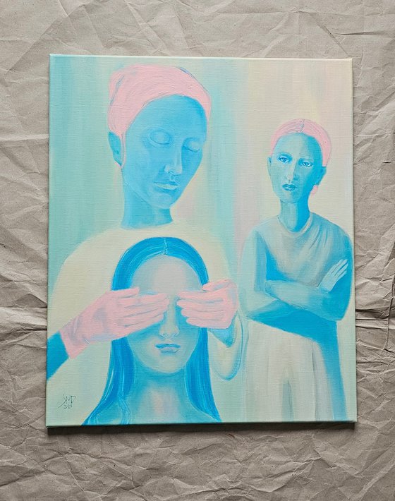 My hopes and my illusions, woman portrait