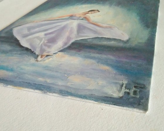 Ballerina Painting Original Art Dance Artwork Ballet Wall Art