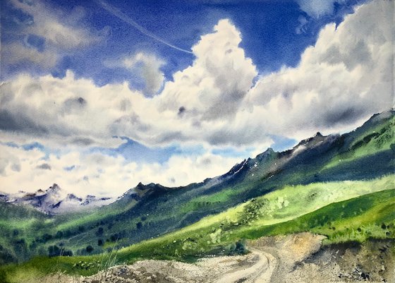 Road to the mountains. Arkhyz #2