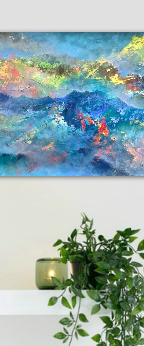 Abstract Mountains by Lisa Mann