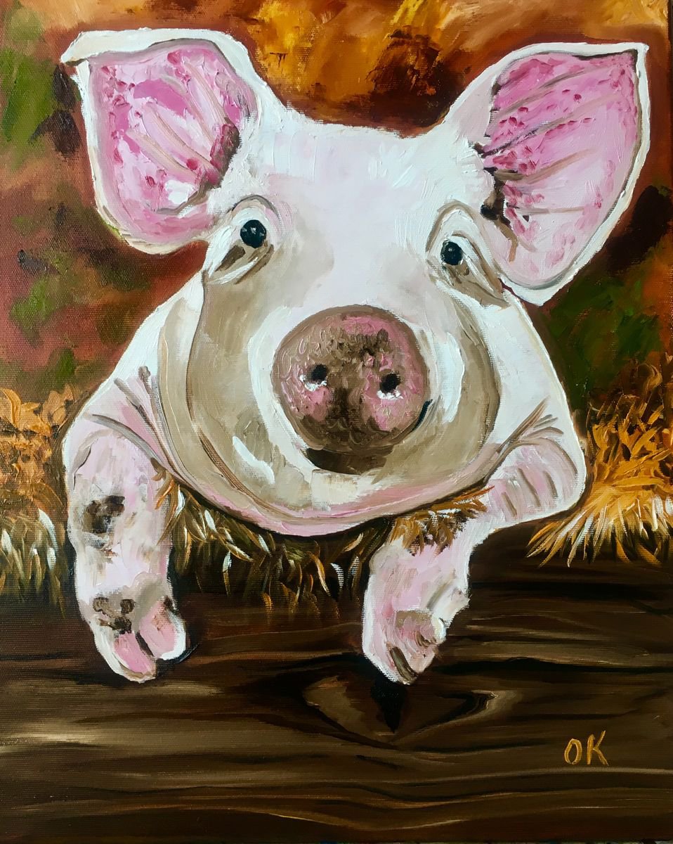 Известные свиньи. Свинья живопись. Свинки в живописи. Картина маслом Свинка. Забавные свиньи живопись.