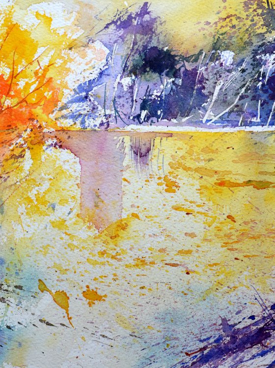 Autumn leaves  - watercolor