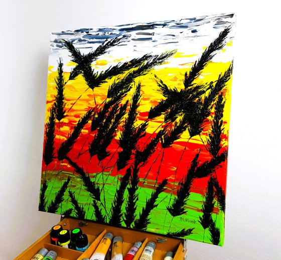 Sunset In The Grass 1