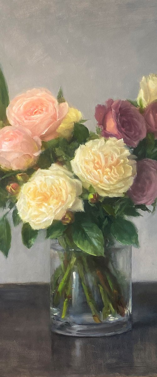 Garden  Roses Bouquet by Yana  Golikova