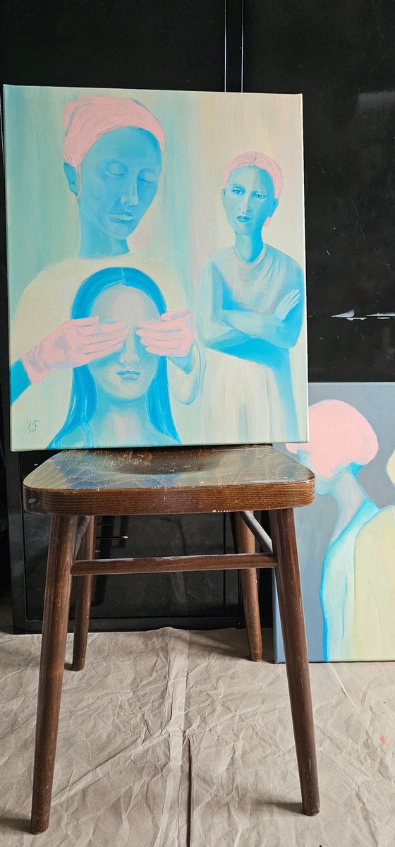 My hopes and my illusions, woman portrait