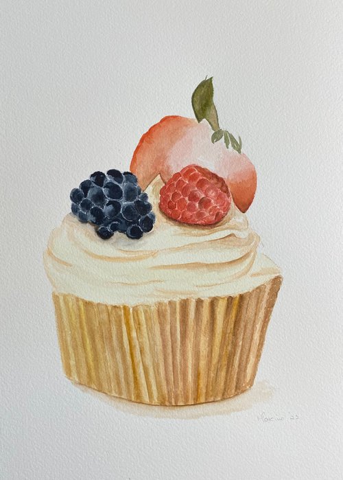 Fruit cupcake by Maxine Taylor