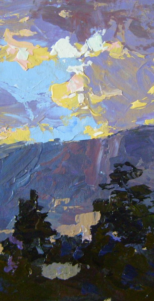 evening in the mountains by Sergey  Kachin