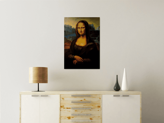 Commission Artwork for Rolf - Mona Lisa Original Louvre Size 77 x 53cm