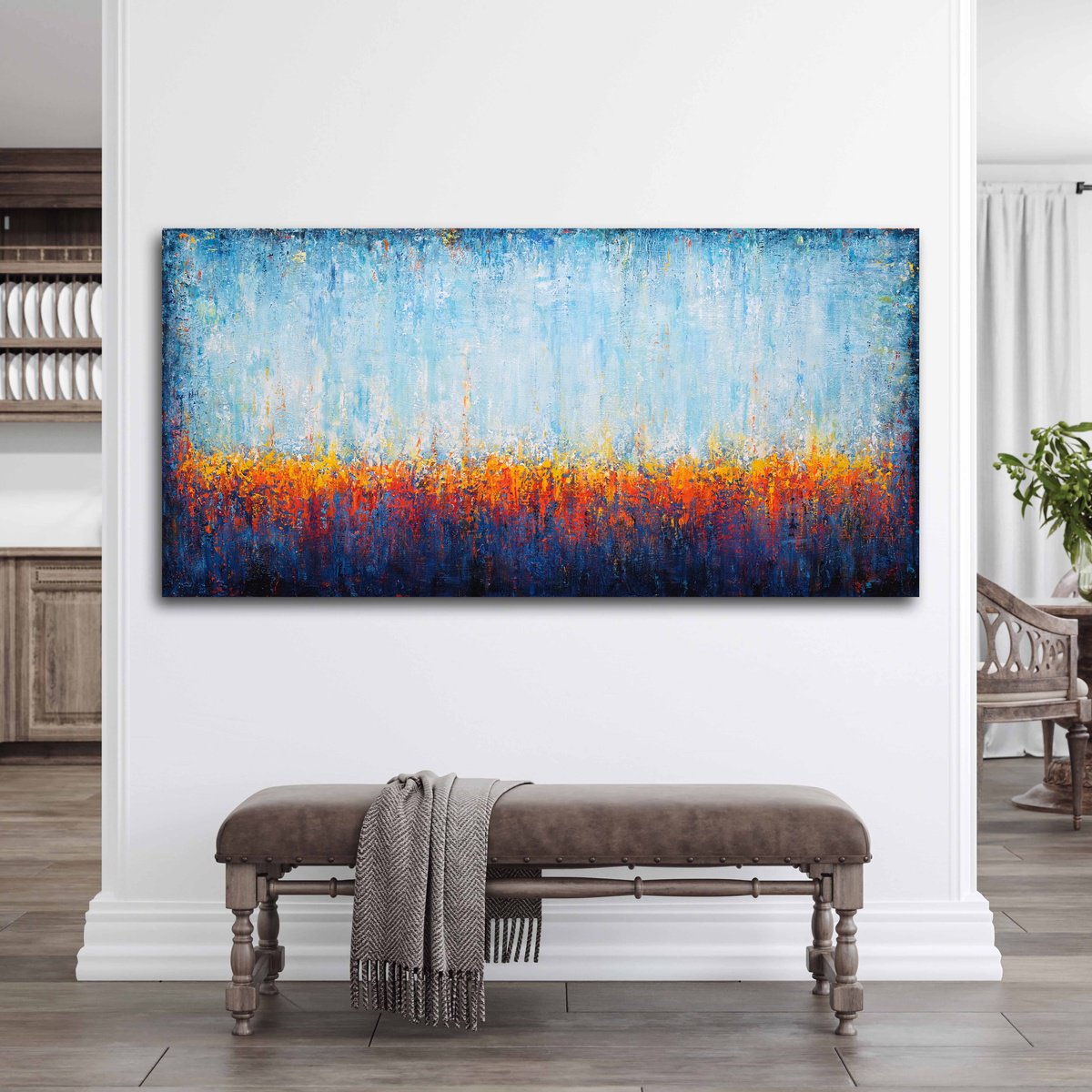 Sunset Horizon Colors By Behshad Arjomandi, 59 X 29, Artwork For Sale On Artfinder
