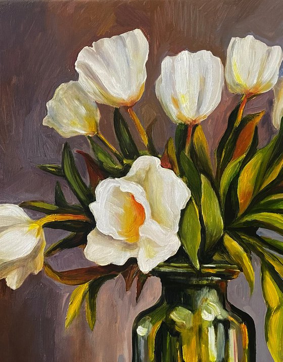 "White tulips"