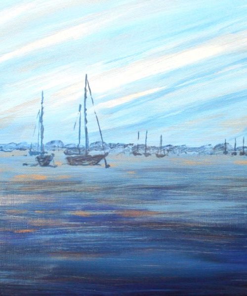 Hamble river II by Paul J Best