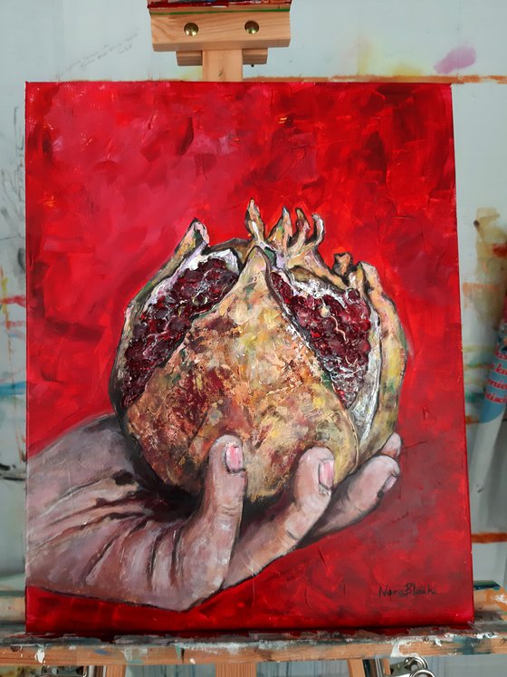 "Life is Love", 40x50x2 cm