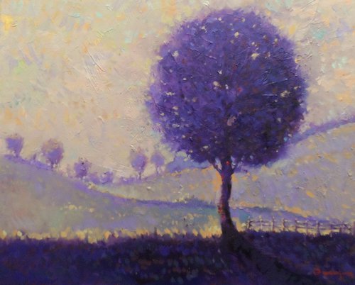 purple tree... by David Jang