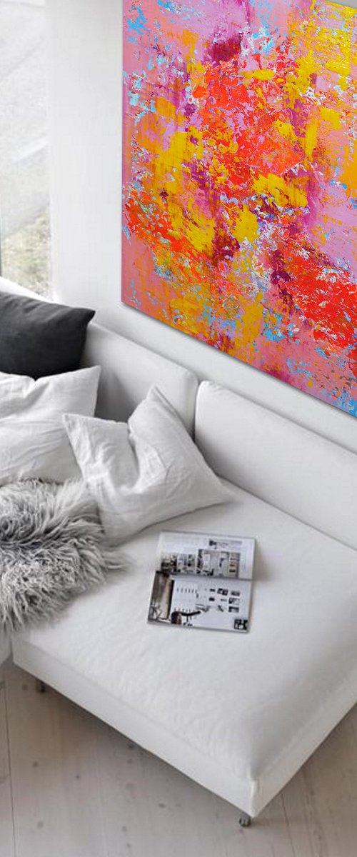 150x100cm. / extra large painting / Abstract 2192 by Alex Senchenko