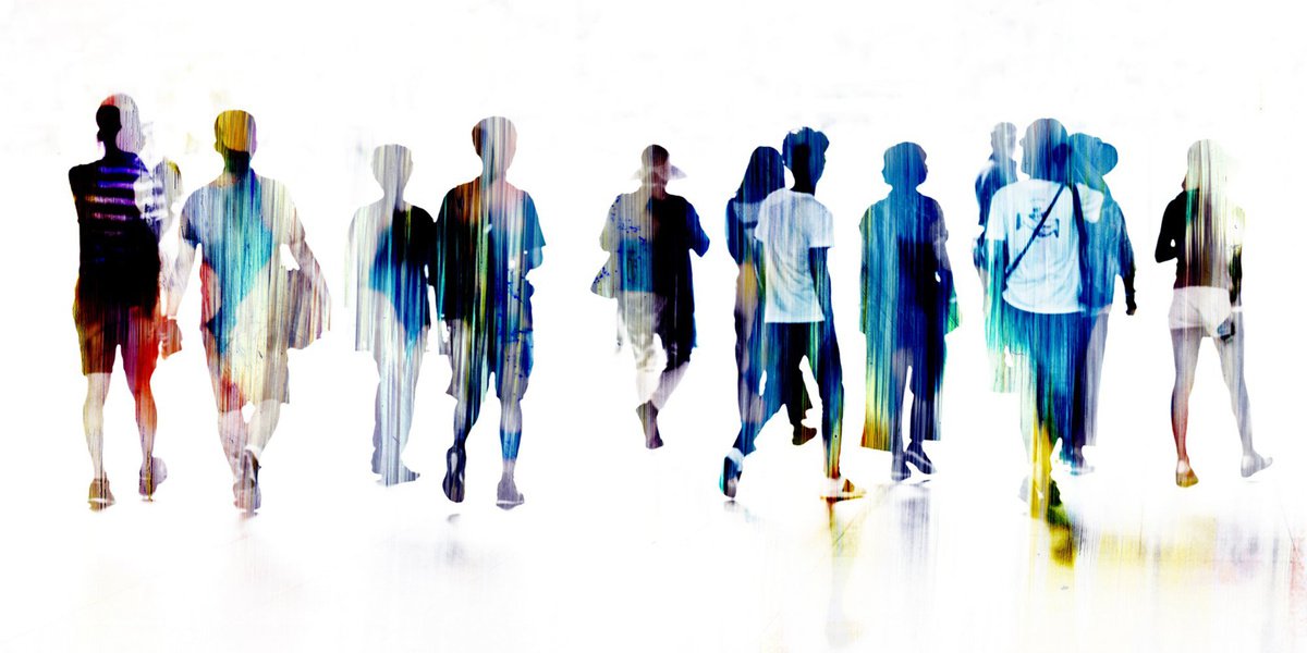 Abstract Cityscapes Photograph By Sven Pfrommer, 63 X 31", Singapore Blur I, Original Artwork