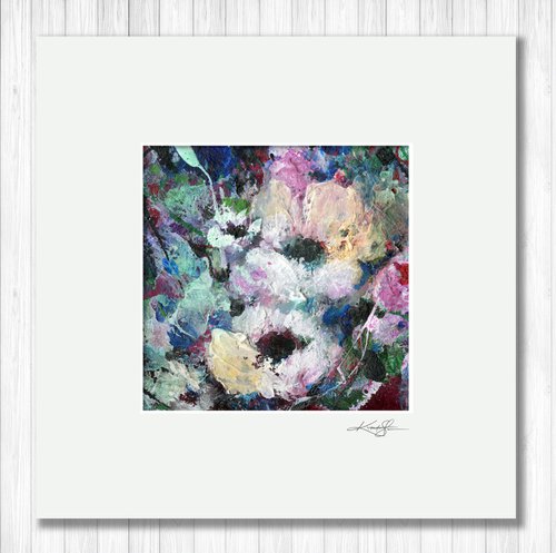 Floral Delight 33 - Textured Floral Abstract Painting by Kathy Morton Stanion by Kathy Morton Stanion