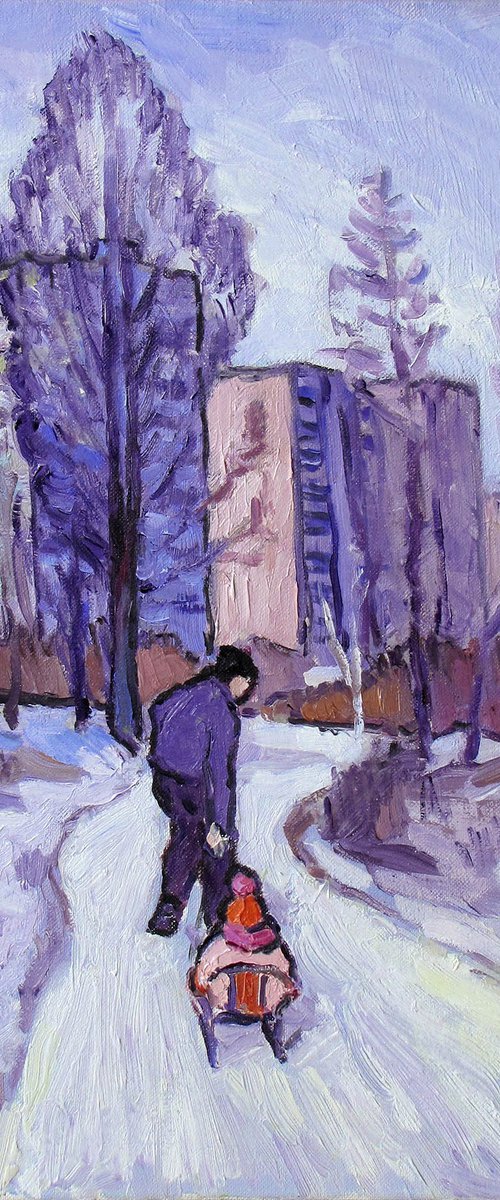 On the Path. Winter by Ivan Kolisnyk