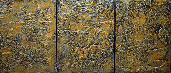 Silver and Gold  54 x 24"