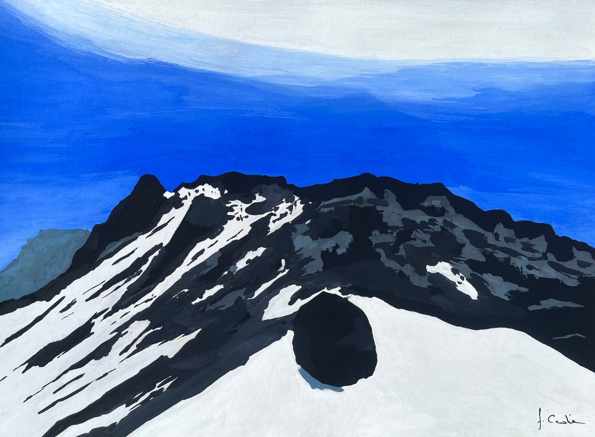 Landscape Painting By Cadiou Frederic, 17 X 13, i?boulis Point - Gr20, Original Artwork