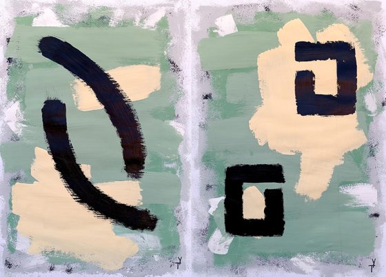 Parallel Presence.Diptych.